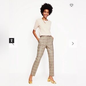 Boden Kew Wool Blend Trouser Gray pink size 8